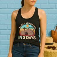 Retro Easter A Lot Can Happen In 3 Days Womens Tank Top