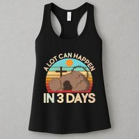 Retro Easter A Lot Can Happen In 3 Days Womens Tank Top