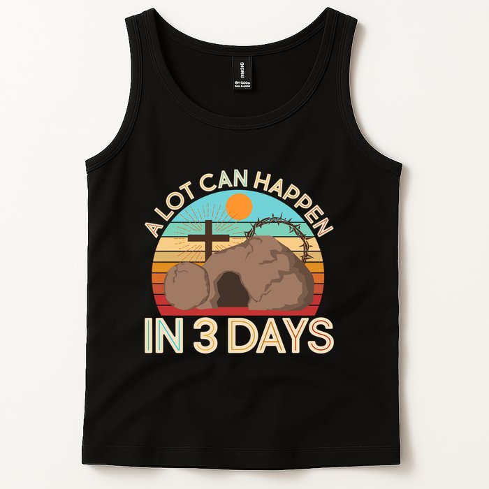 Retro Easter A Lot Can Happen In 3 Days Tank Top