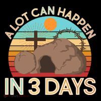 Retro Easter A Lot Can Happen In 3 Days Tank Top