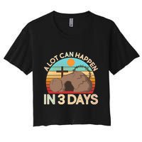 Retro Easter A Lot Can Happen In 3 Days Crop Top