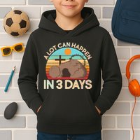 Retro Easter A Lot Can Happen In 3 Days Kids Hoodie