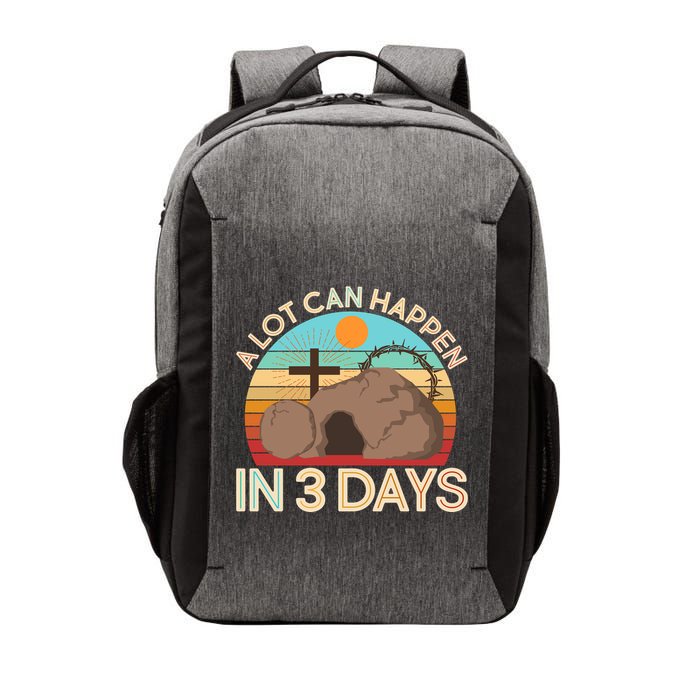 Retro Easter A Lot Can Happen In 3 Days Vector Backpack