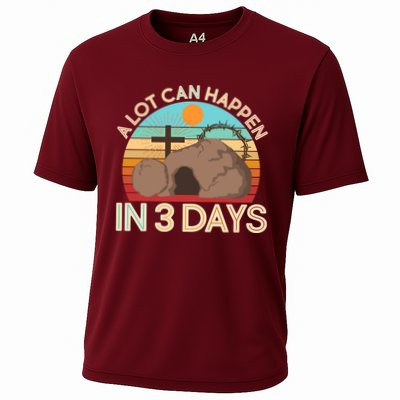 Retro Easter A Lot Can Happen In 3 Days Performance Shirt