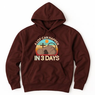 Retro Easter A Lot Can Happen In 3 Days Hoodie
