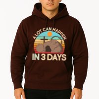Retro Easter A Lot Can Happen In 3 Days Hoodie