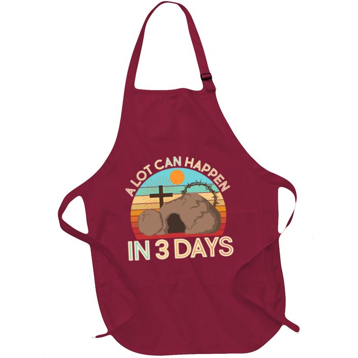 Retro Easter A Lot Can Happen In 3 Days Apron