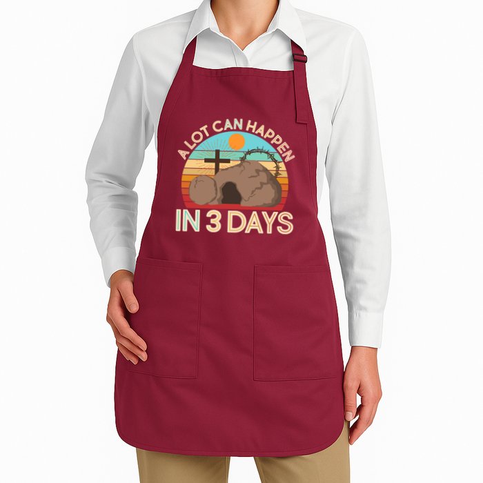 Retro Easter A Lot Can Happen In 3 Days Apron
