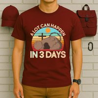 Retro Easter A Lot Can Happen In 3 Days T-Shirt