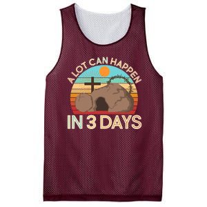 Retro Easter A Lot Can Happen In 3 Days Mesh Reversible Basketball Jersey Tank