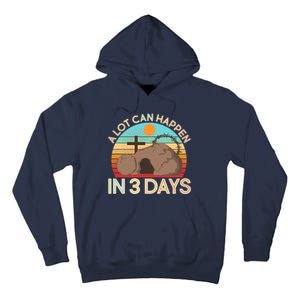 Retro Easter A Lot Can Happen In 3 Days Tall Hoodie