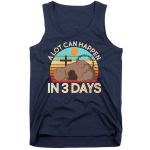 Retro Easter A Lot Can Happen In 3 Days Tank Top