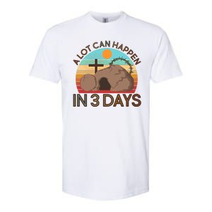 Retro Easter A Lot Can Happen In 3 Days Softstyle CVC T-Shirt