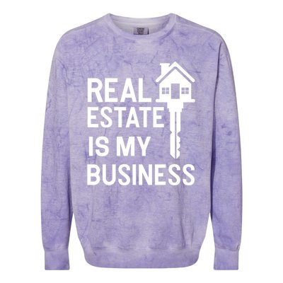 Real Estate Agent Realtor Realestate Broker Gift Colorblast Crewneck Sweatshirt