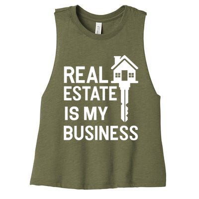 Real Estate Agent Realtor Realestate Broker Gift Women's Racerback Cropped Tank