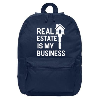 Real Estate Agent Realtor Realestate Broker Gift 16 in Basic Backpack