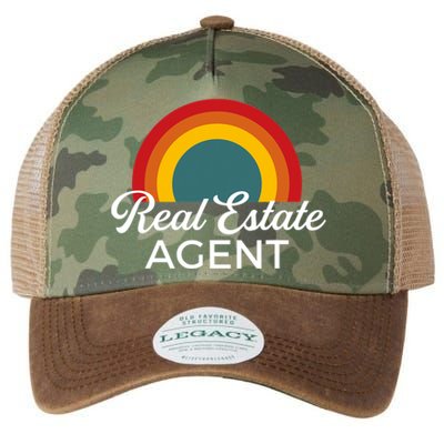 Real Estate Agent Realtor Vintage Design Legacy Tie Dye Trucker Hat