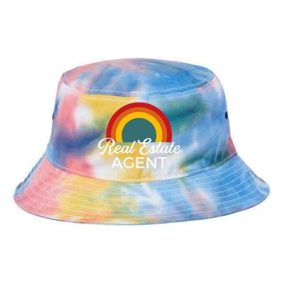 Real Estate Agent Realtor Vintage Design Tie Dye Newport Bucket Hat