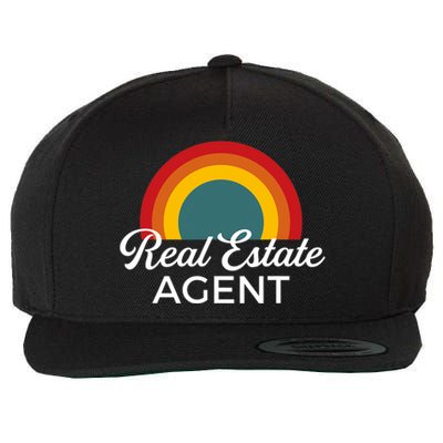 Real Estate Agent Realtor Vintage Design Wool Snapback Cap