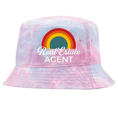 Real Estate Agent Realtor Vintage Design Tie-Dyed Bucket Hat