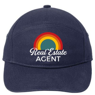 Real Estate Agent Realtor Vintage Design 7-Panel Snapback Hat