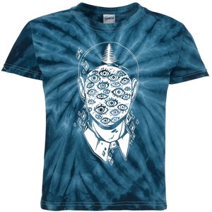 Retro Eyes Art Kids Tie-Dye T-Shirt