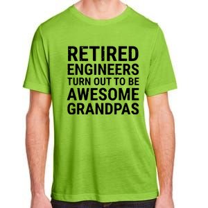 Retired Engineers Awesome Grandpas Grandfather Adult ChromaSoft Performance T-Shirt