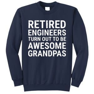 Retired Engineers Awesome Grandpas Grandfather Sweatshirt