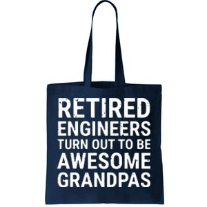 Retired Engineers Awesome Grandpas Grandfather Tote Bag