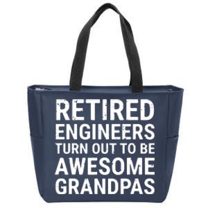 Retired Engineers Awesome Grandpas Grandfather Zip Tote Bag