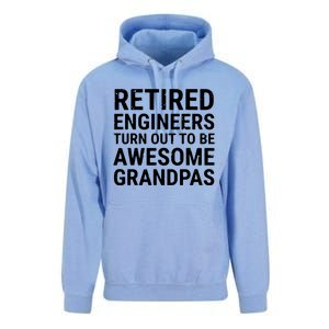 Retired Engineers Awesome Grandpas Grandfather Unisex Surf Hoodie