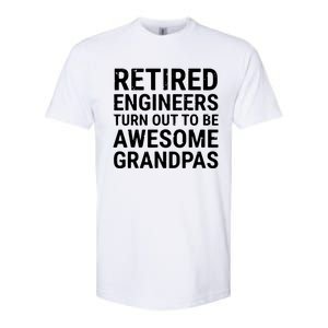 Retired Engineers Awesome Grandpas Grandfather Softstyle CVC T-Shirt