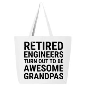 Retired Engineers Awesome Grandpas Grandfather 25L Jumbo Tote