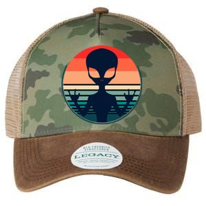 Retro Extraterrestrial Alien Gift Legacy Tie Dye Trucker Hat