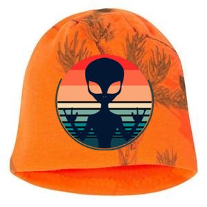 Retro Extraterrestrial Alien Gift Kati - Camo Knit Beanie