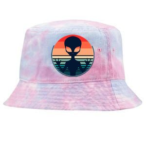 Retro Extraterrestrial Alien Gift Tie-Dyed Bucket Hat