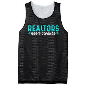 Real Estate Agent Realtors Need Closure Sold Closing Deals Mesh Reversible Basketball Jersey Tank