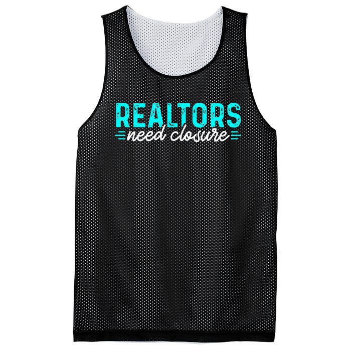 Real Estate Agent Realtors Need Closure Sold Closing Deals Mesh Reversible Basketball Jersey Tank