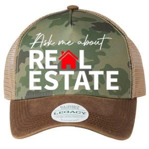 Real Estate Agent Funny Realtors Ask Me About Real Estate Legacy Tie Dye Trucker Hat