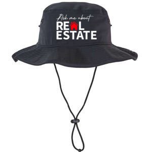 Real Estate Agent Funny Realtors Ask Me About Real Estate Legacy Cool Fit Booney Bucket Hat