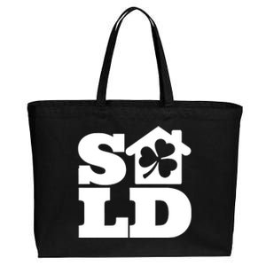 Real Estate Agent St. Patricks Day Cotton Canvas Jumbo Tote