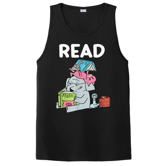 Reading Elephant And Book Lovers Friendship PosiCharge Competitor Tank