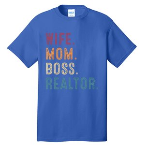 Real Estate Agent Investor Wife Mom Boss Realtor Funny Cute Gift Tall T-Shirt