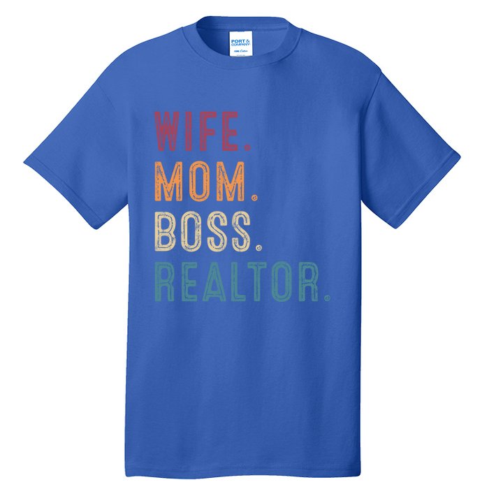 Real Estate Agent Investor Wife Mom Boss Realtor Funny Cute Gift Tall T-Shirt