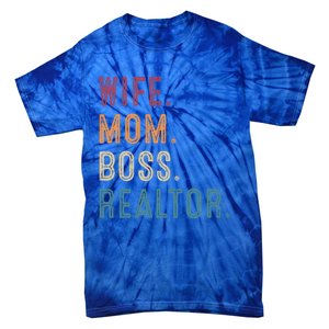 Real Estate Agent Investor Wife Mom Boss Realtor Funny Cute Gift Tie-Dye T-Shirt