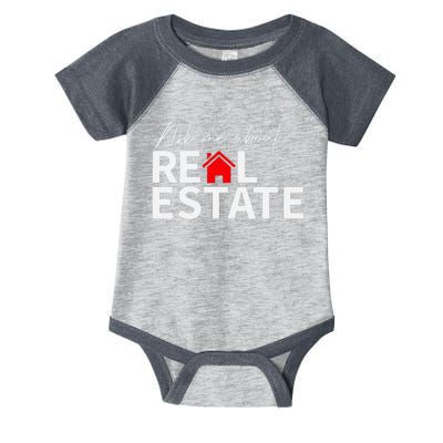 Real Estate Agent Funny Realtors Ask Me About Real Estate Infant Baby Jersey Bodysuit