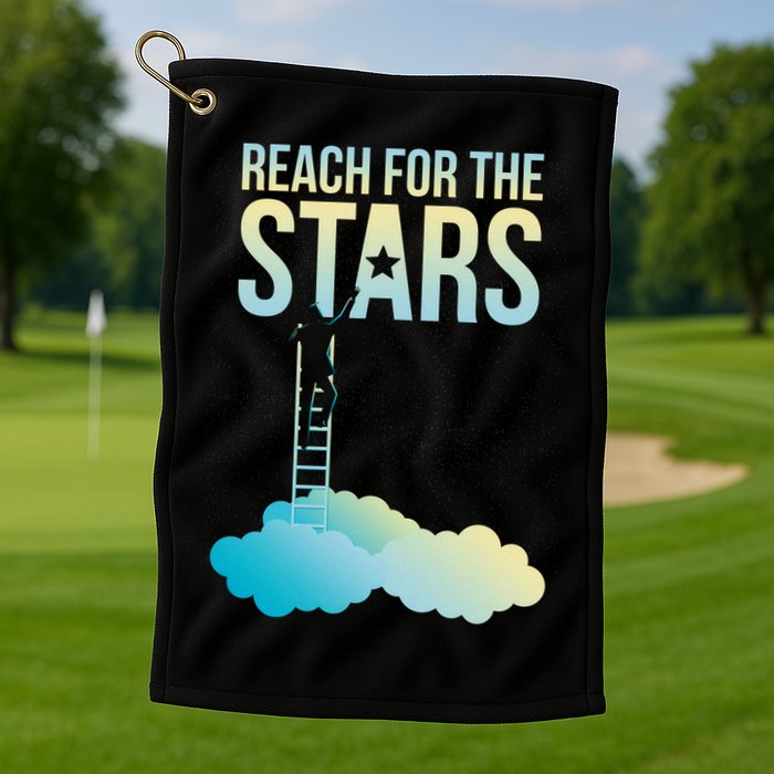 Reach For The Stars Golf Towel