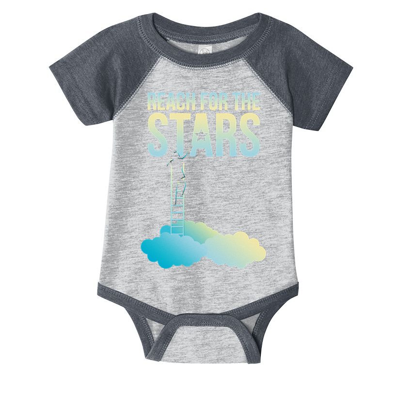 Reach For The Stars Infant Baby Jersey Bodysuit