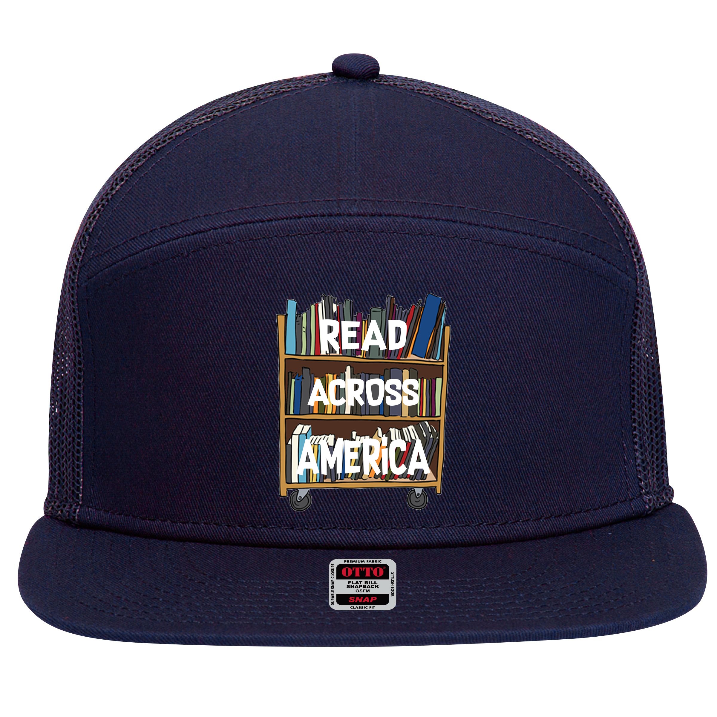 Read Across America  7 Panel Mesh Trucker Snapback Hat