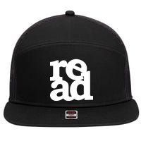 Read Logo 7 Panel Mesh Trucker Snapback Hat